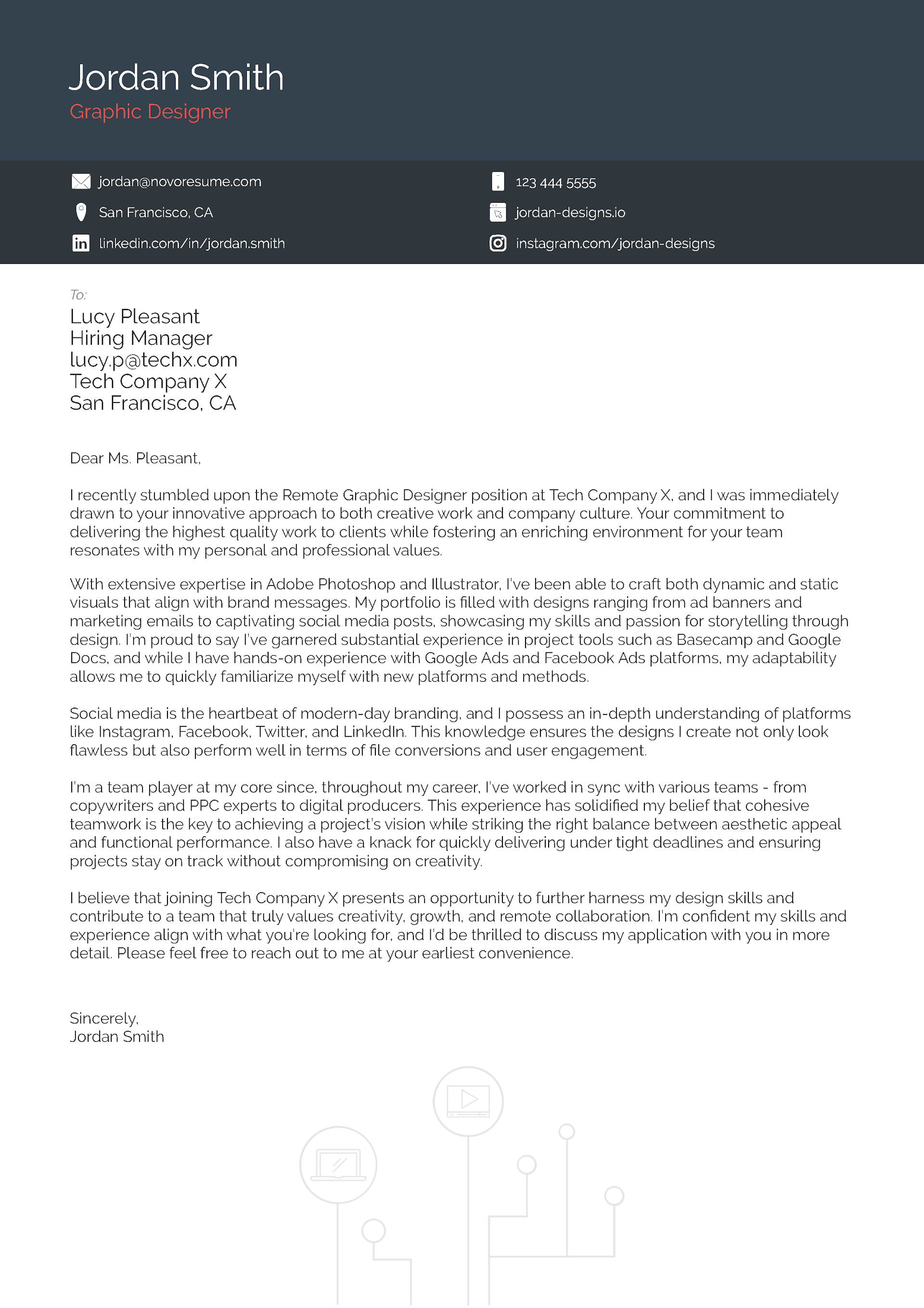 Cover Letter Designs Best Free Cover Letter Templates For 2025