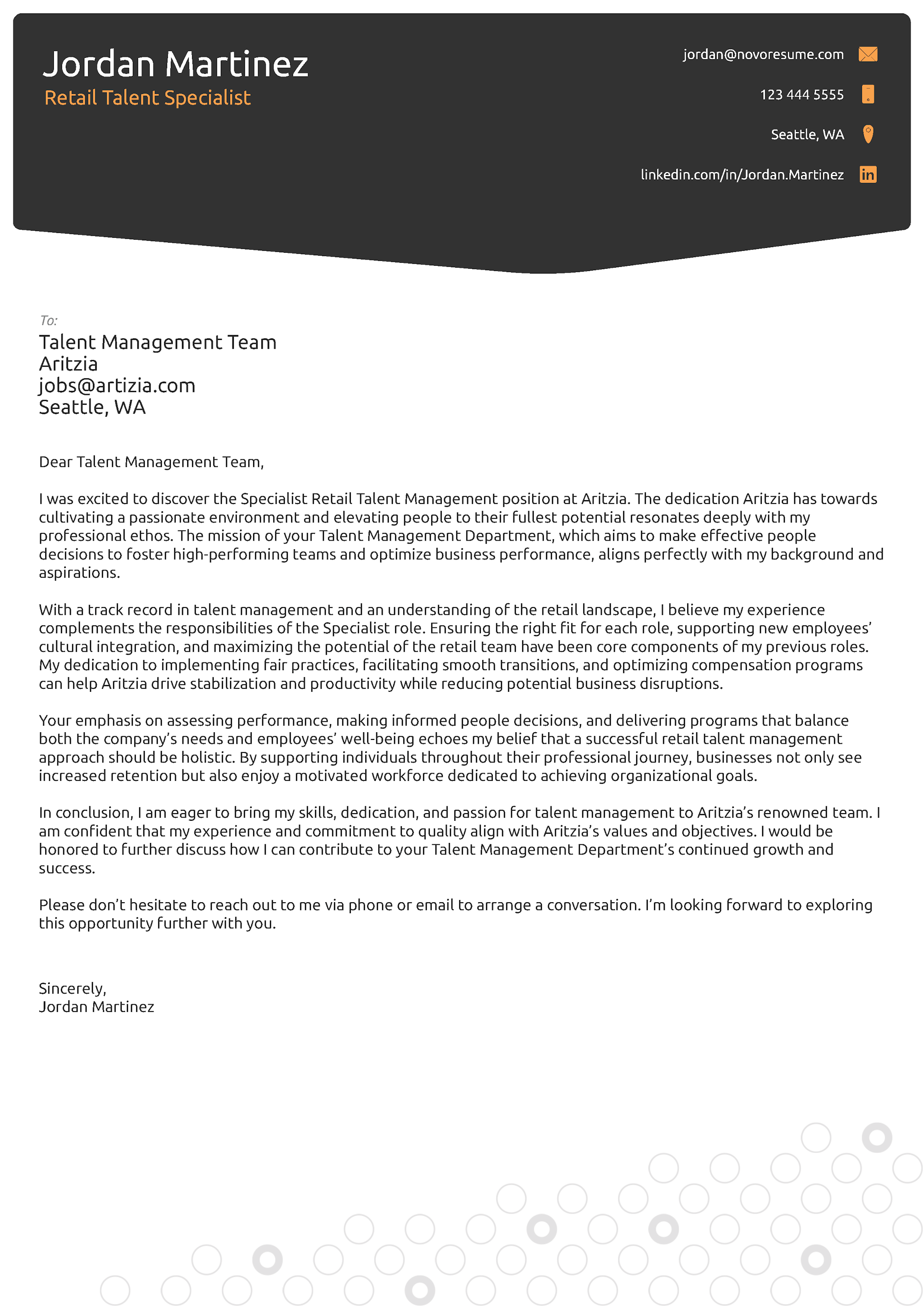 General Cover Letter Template