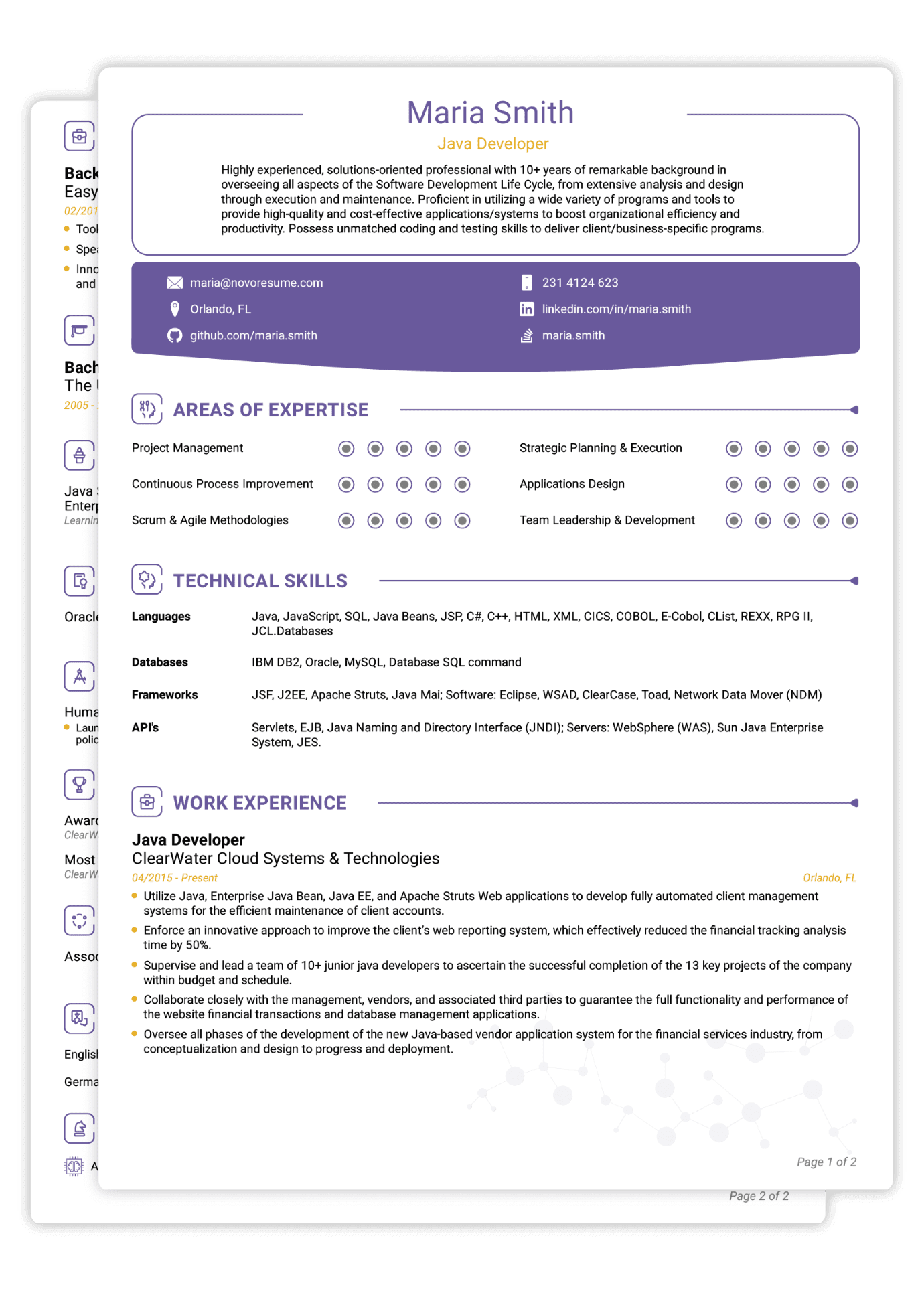 Combined CV Template