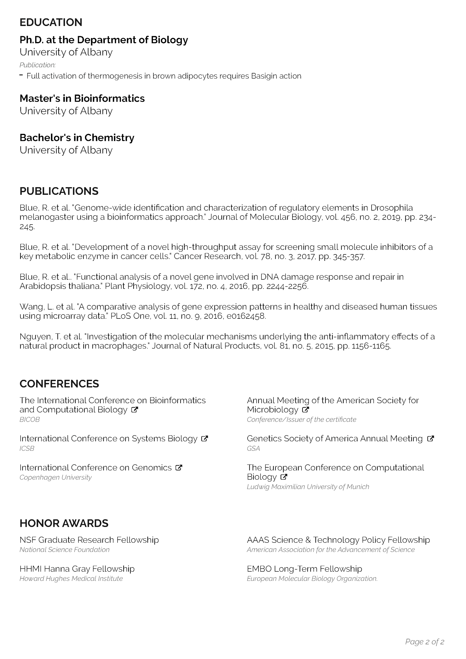 Legacy CV Template 2