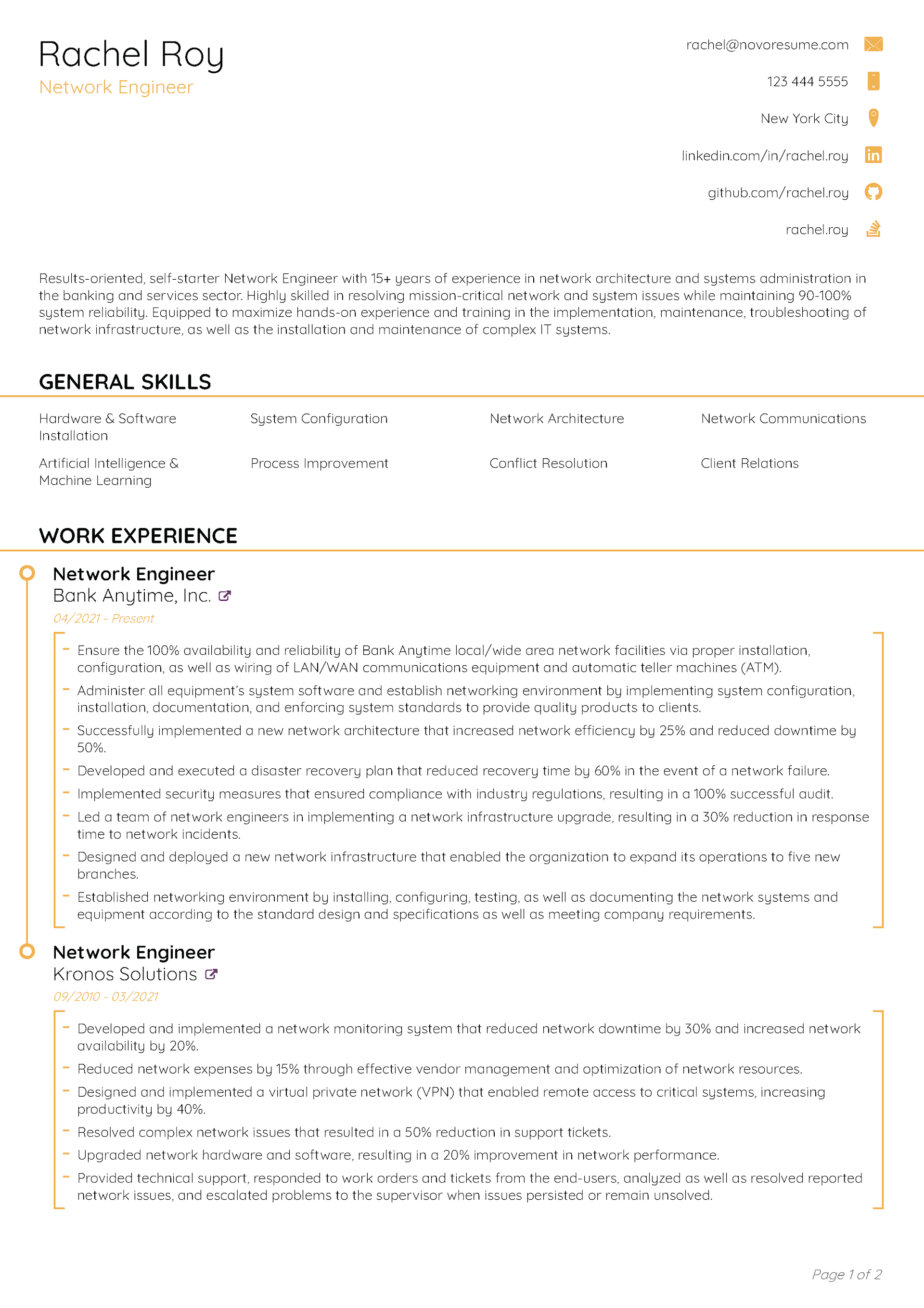 Edge CV Template 1