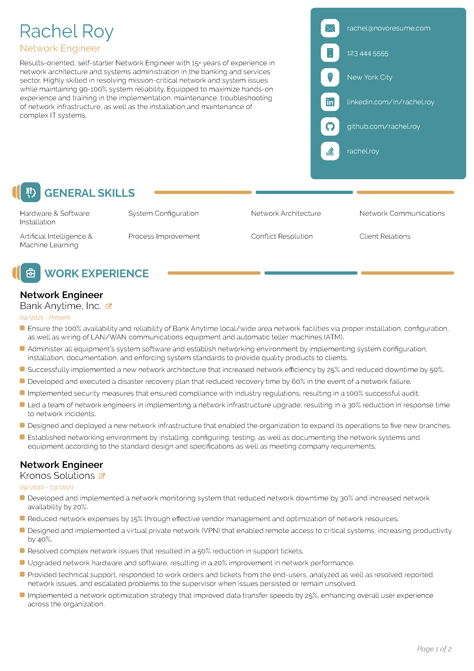 Pulse CV Template 1