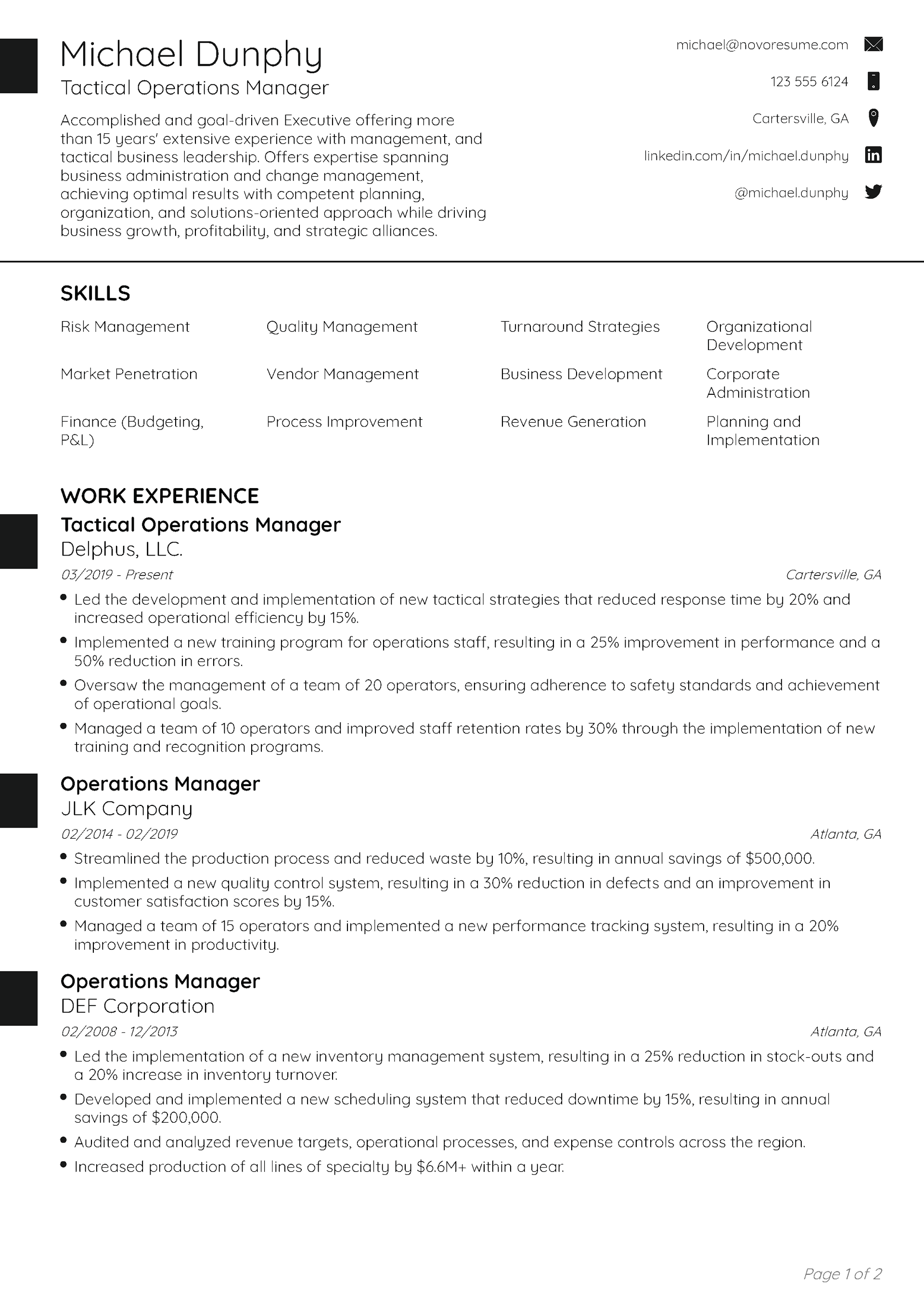 Aspire CV Template 1