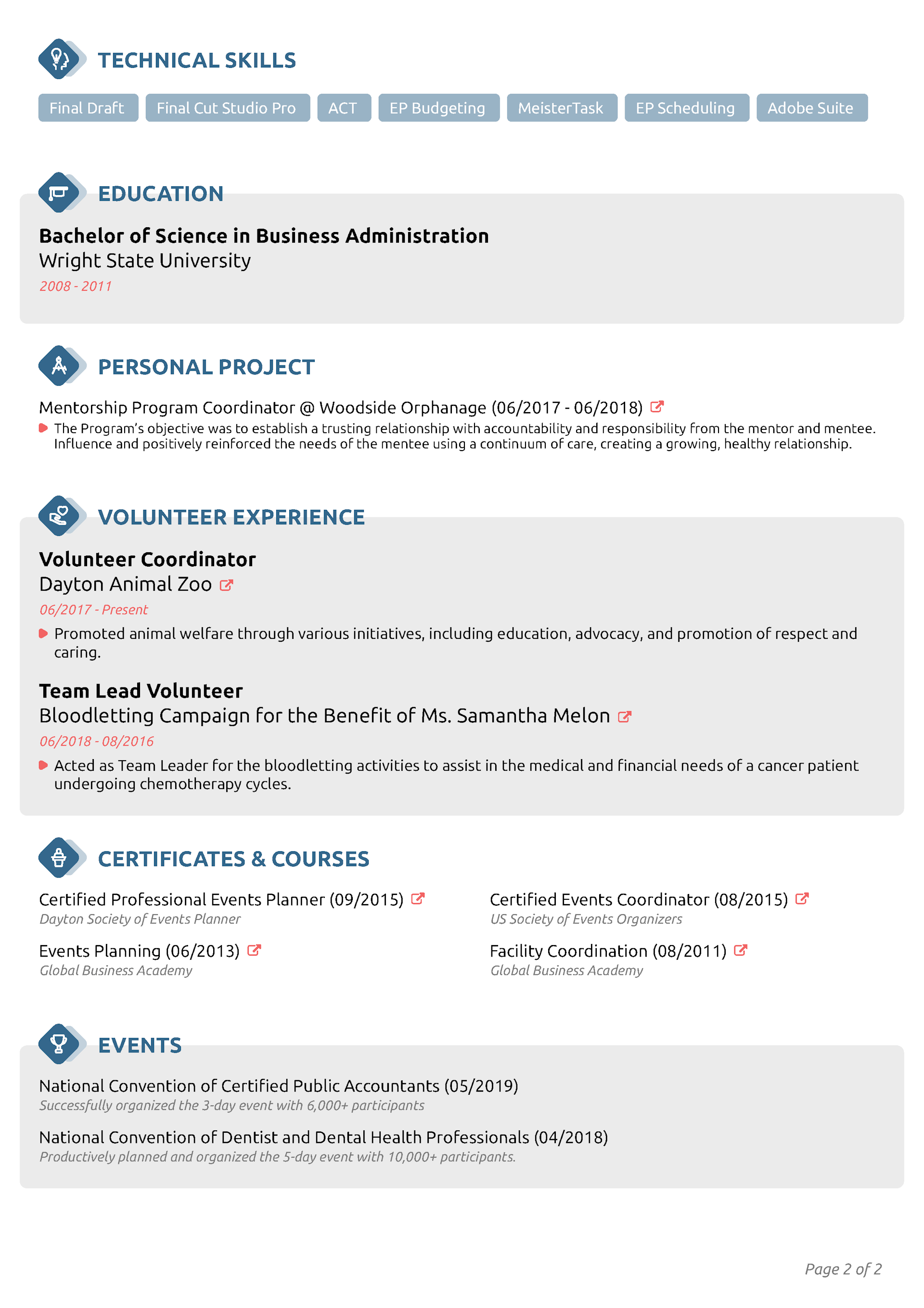 Combined CV Template 2