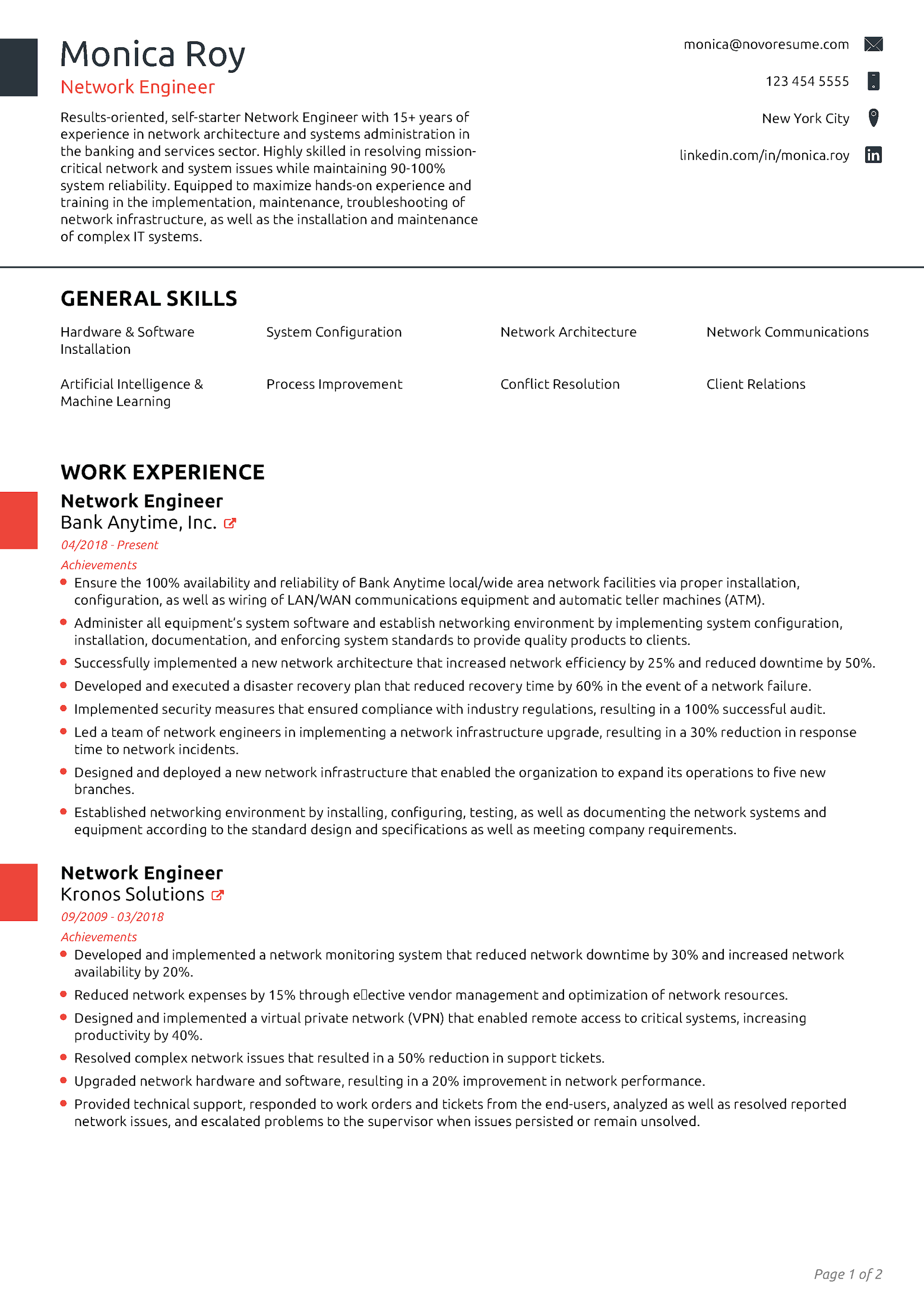 Professional CV Template 1