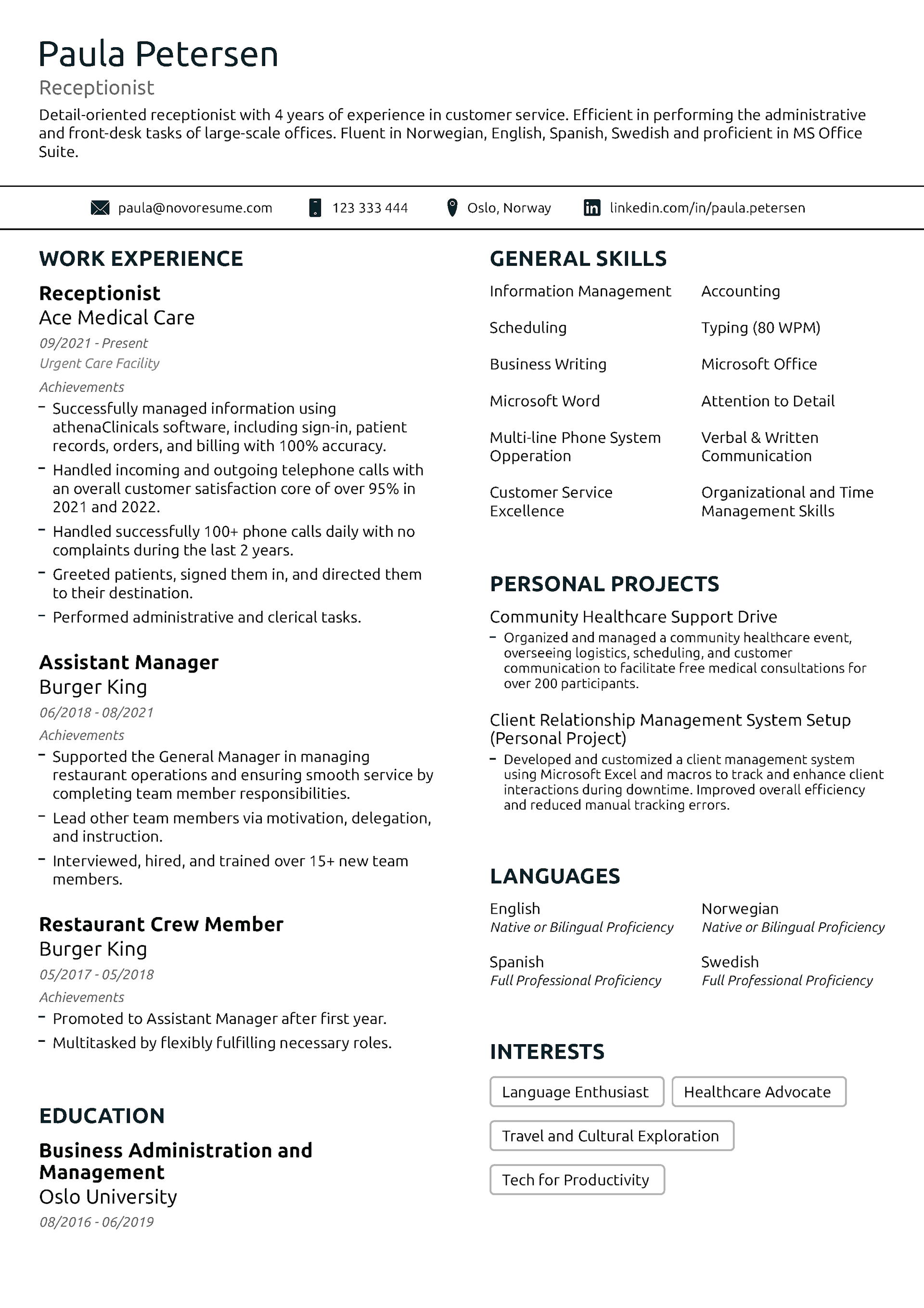 Basic Resume Template