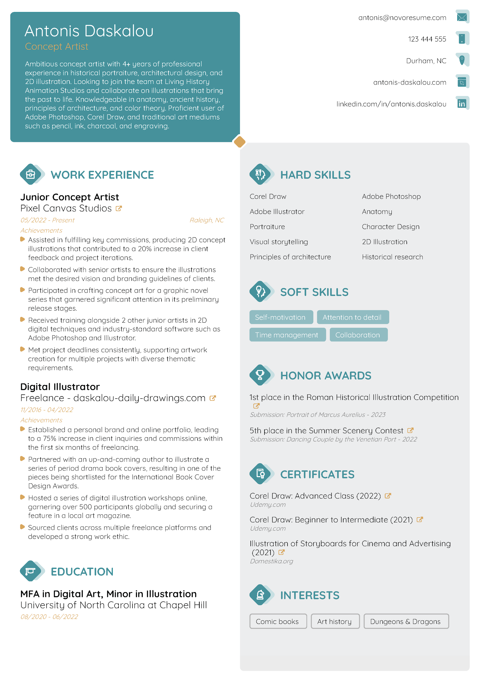 Balance Resume Template