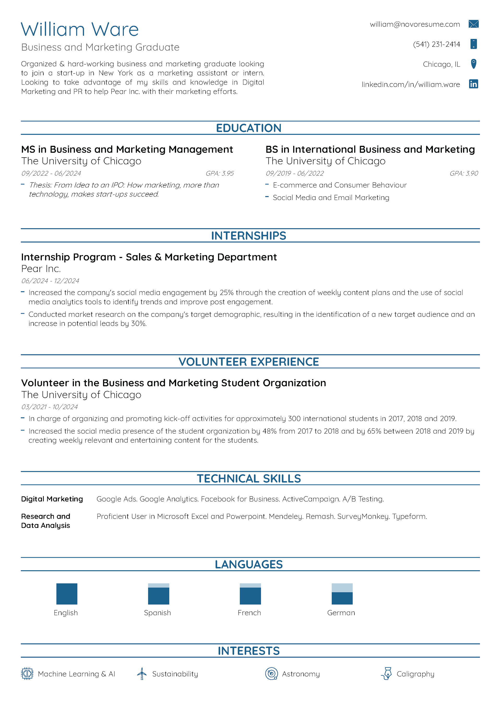 Next Step Resume Template