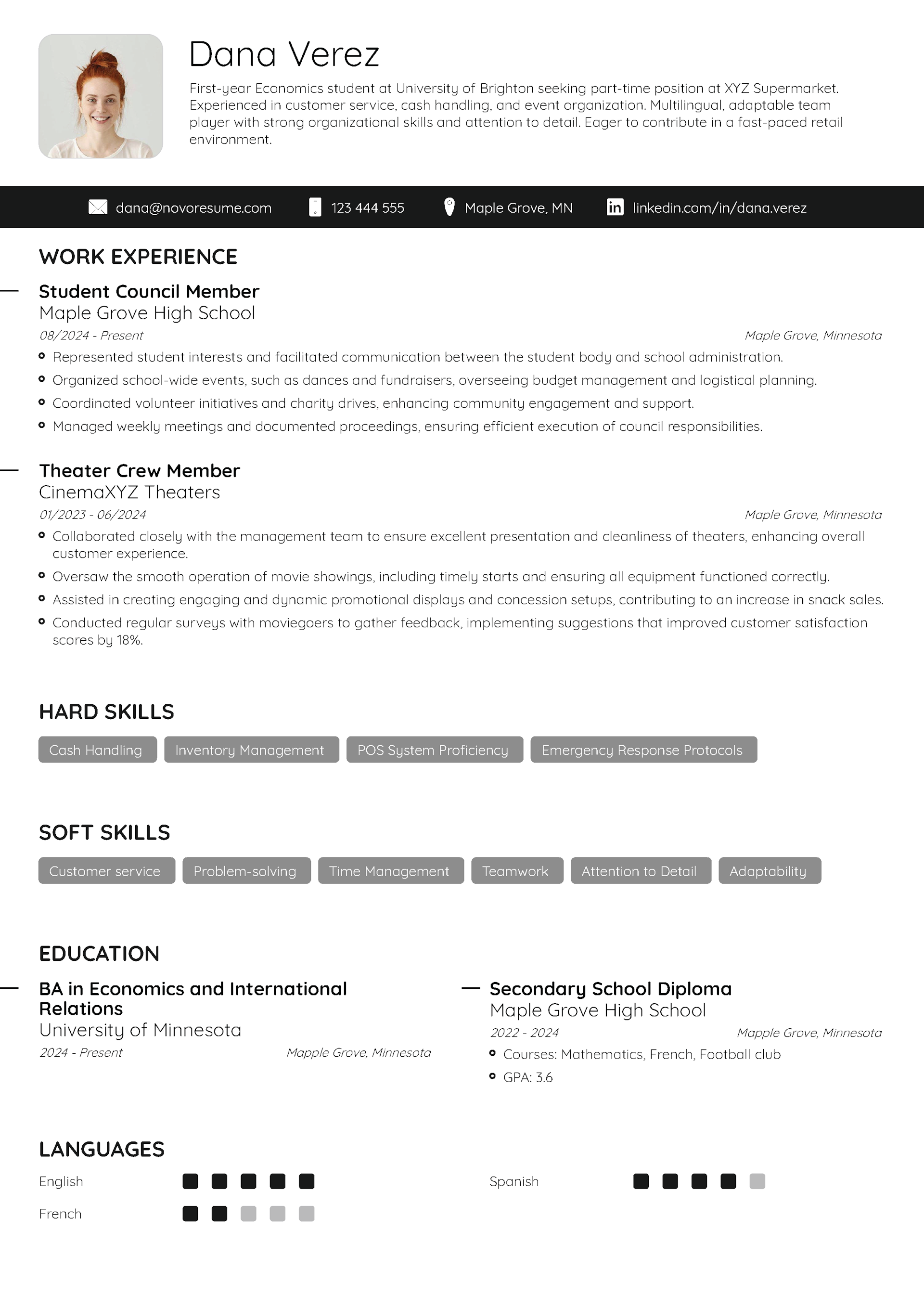 Minimalist Resume Template