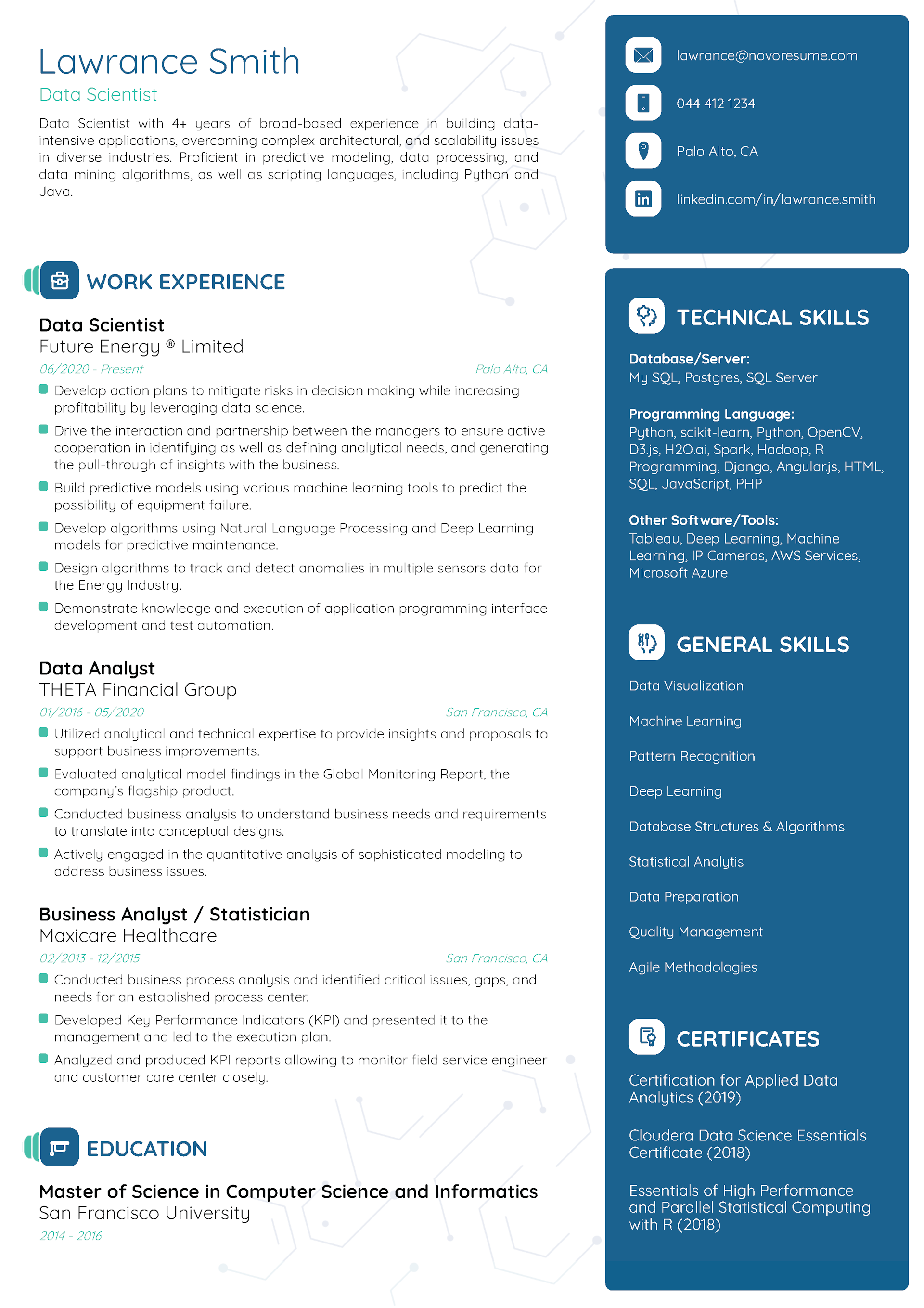 Focus Resume Template