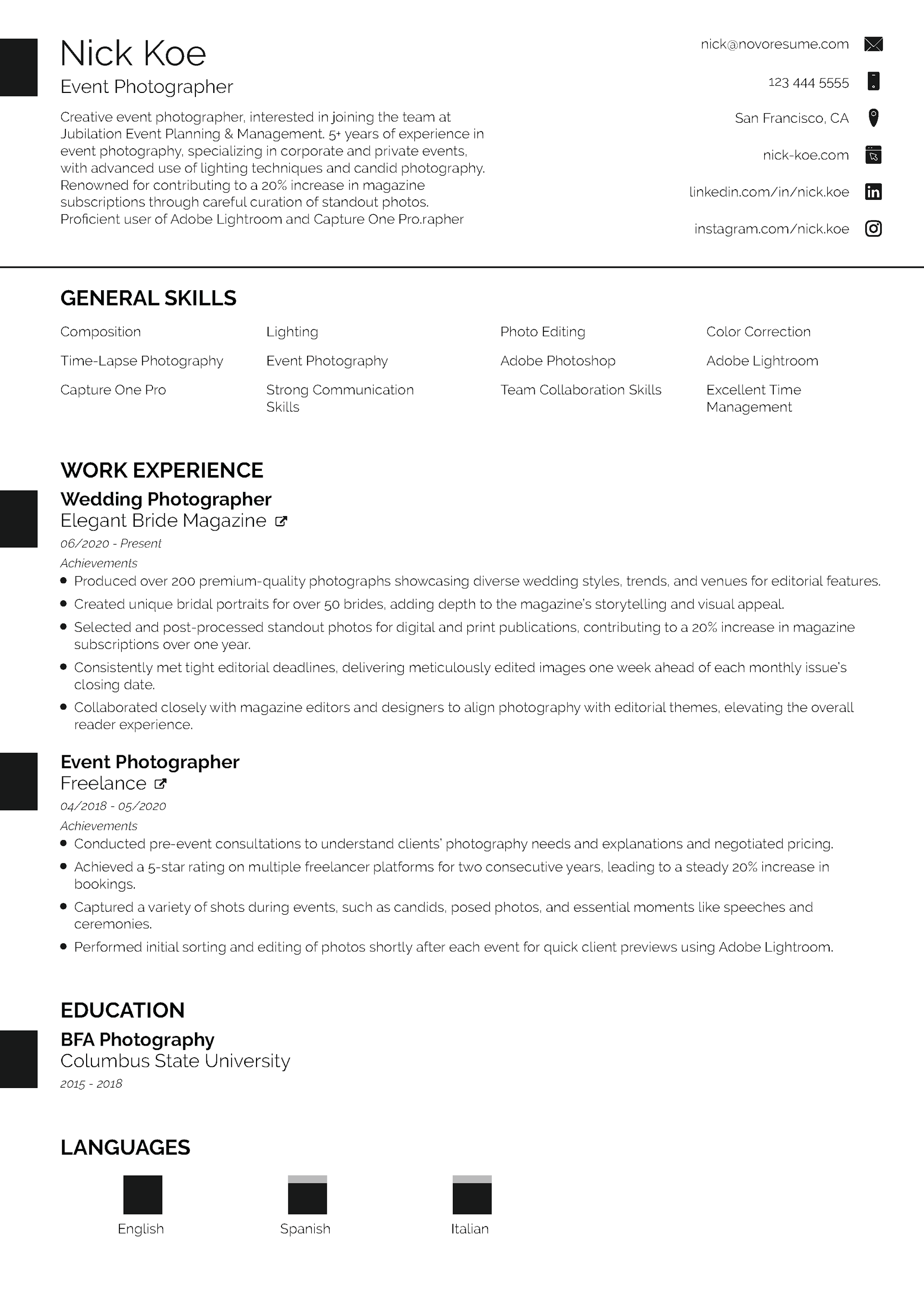 Executive Resume Template