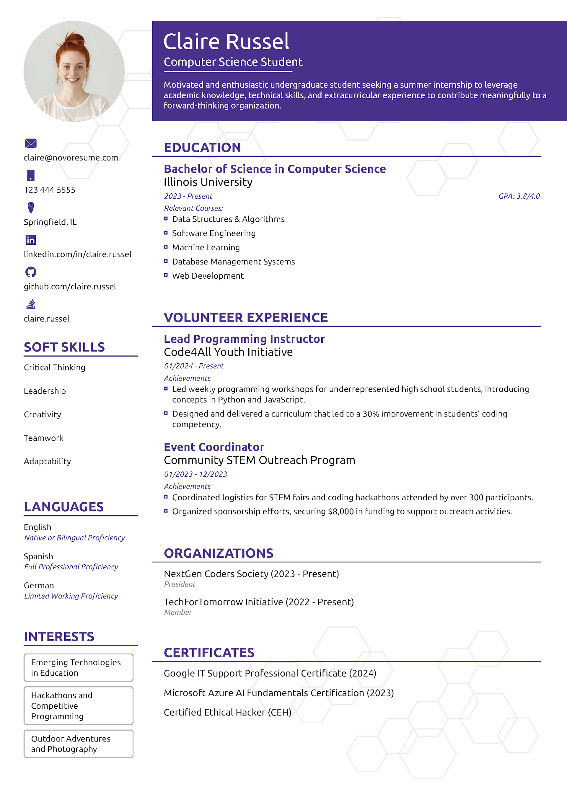 Foundation Resume Template