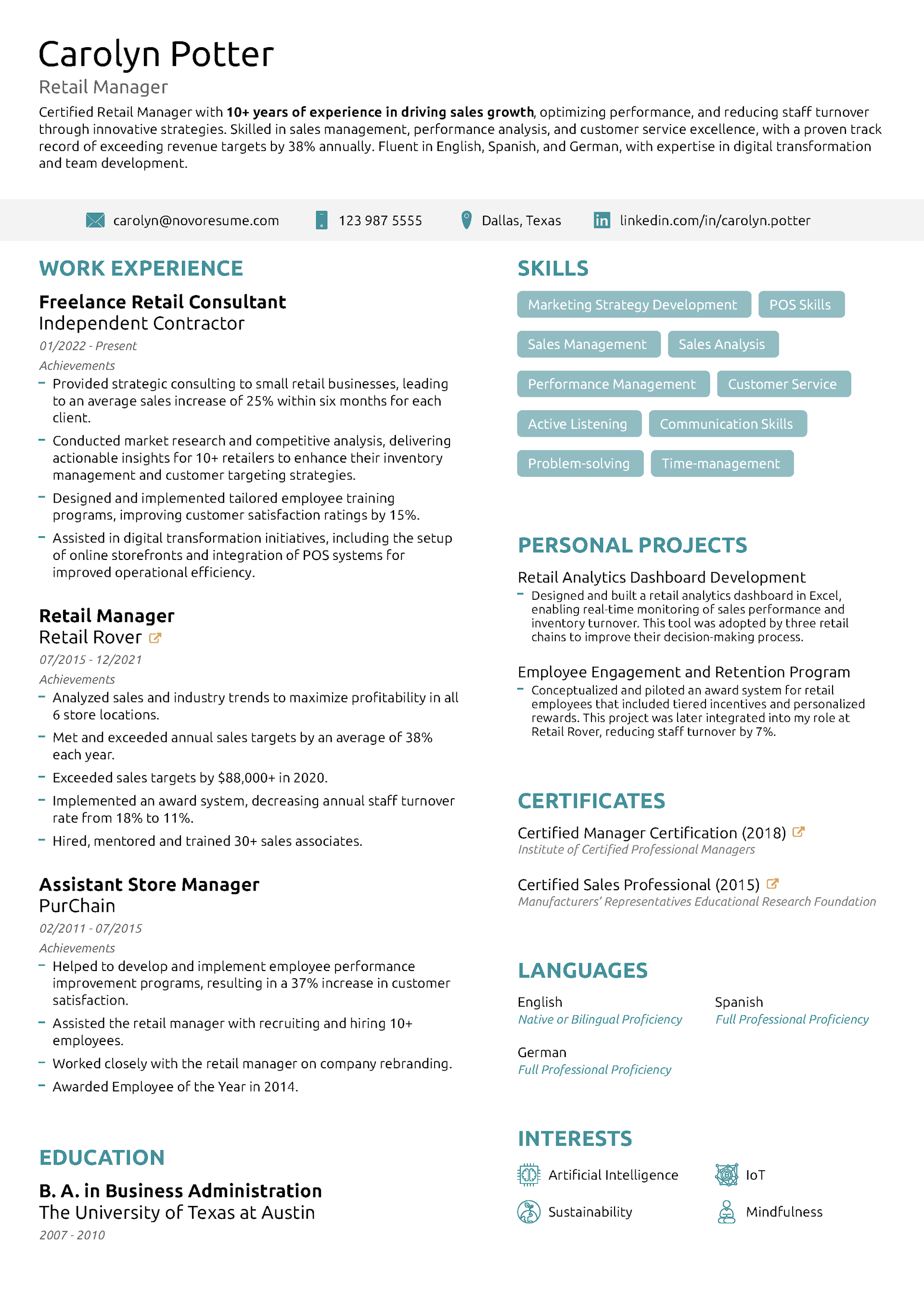 Executive Resume Template