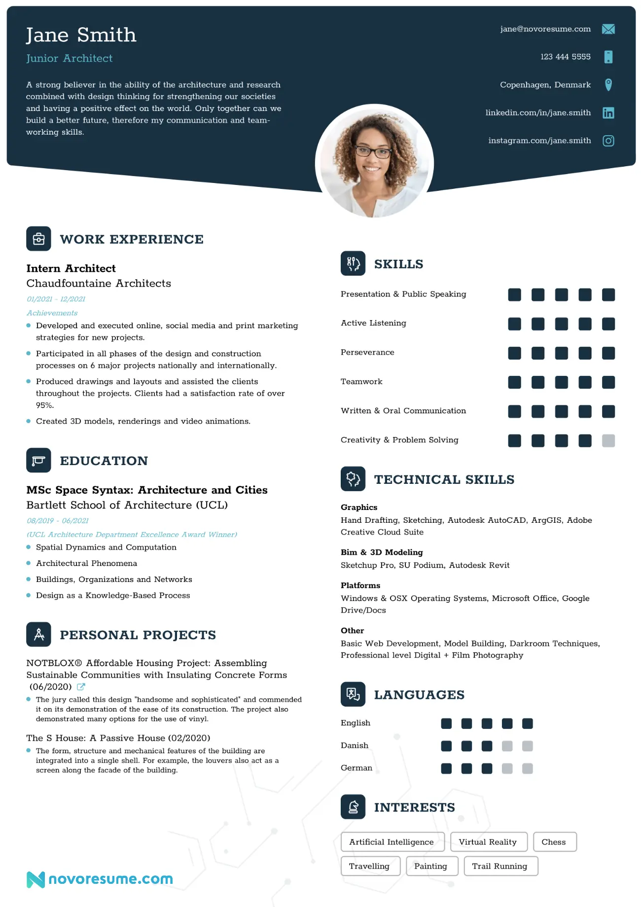 Architect Resume Template
