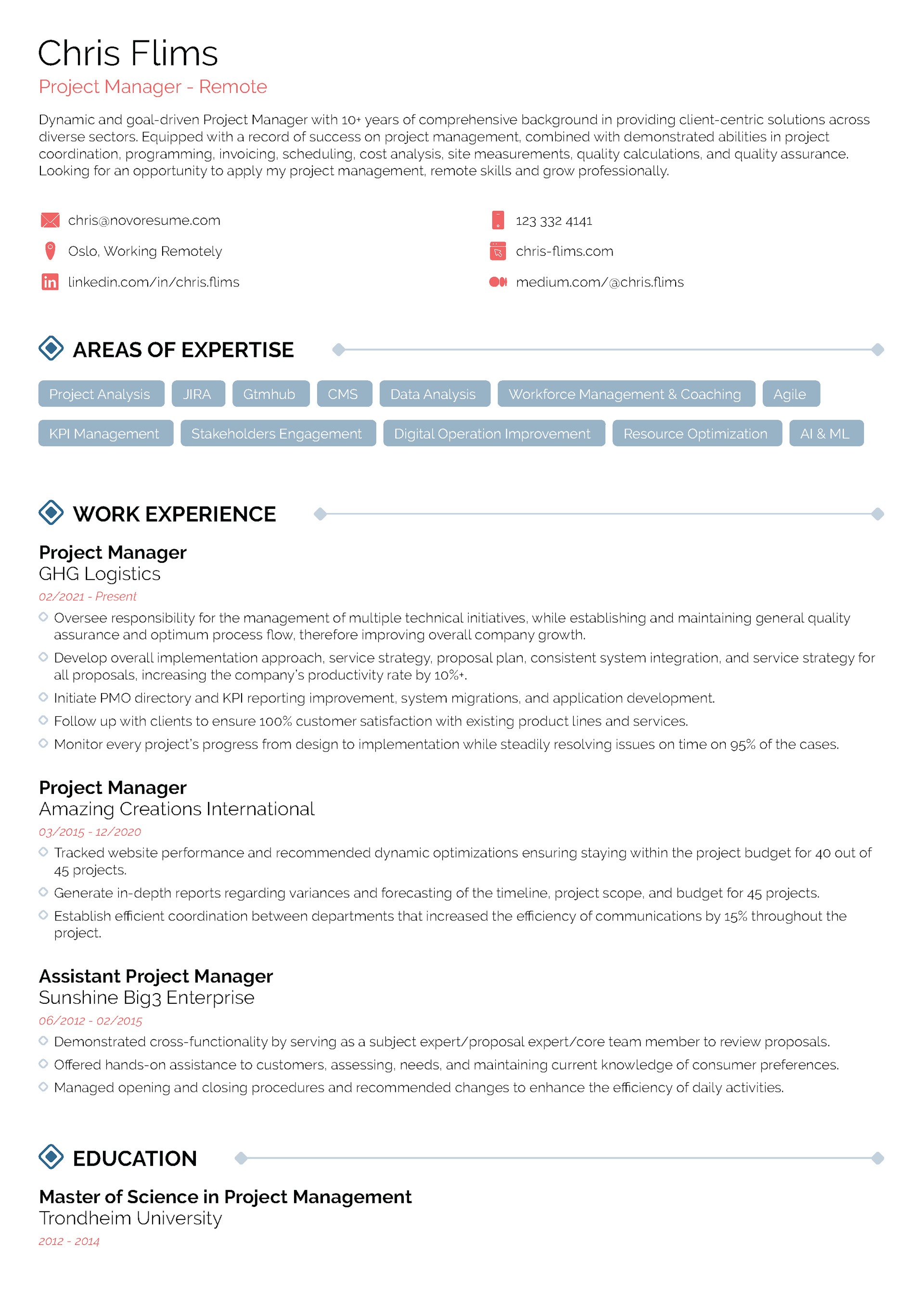 Minimalist Resume Template